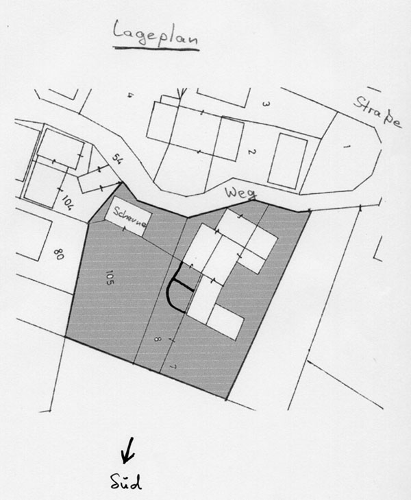 Grundstücksplan